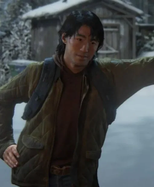 Jesse The Last Of Us Part II Quilted Brown Cotton Jacket