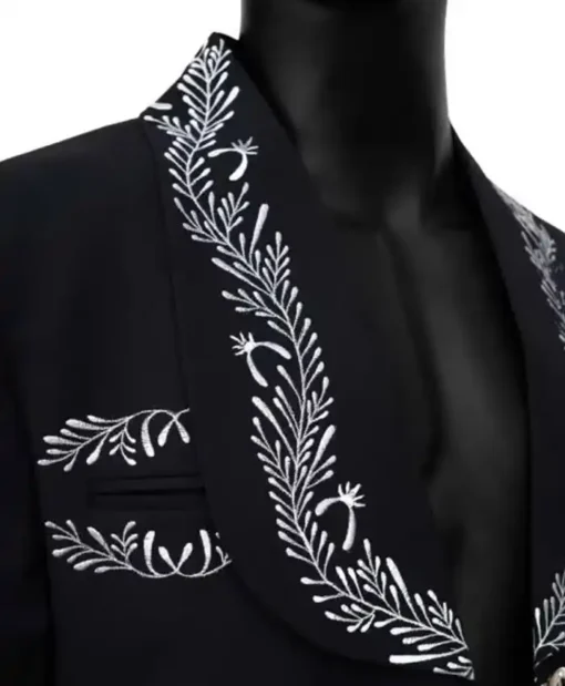 Joe Kelly Mariachi Embroidery Cotton Black Jacket