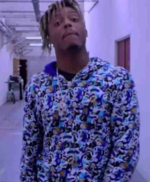 Juice Wrld Bape Armed & Dan­ger­ous Fleece Hood­ie