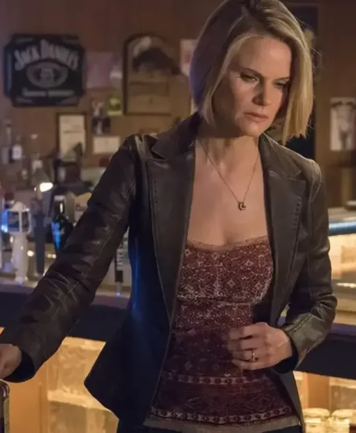 Justified Ava Crowder Leather Blazer Jacket