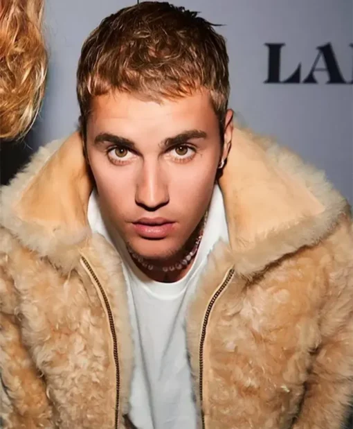 Justin Bieber Singer Brown Jacket