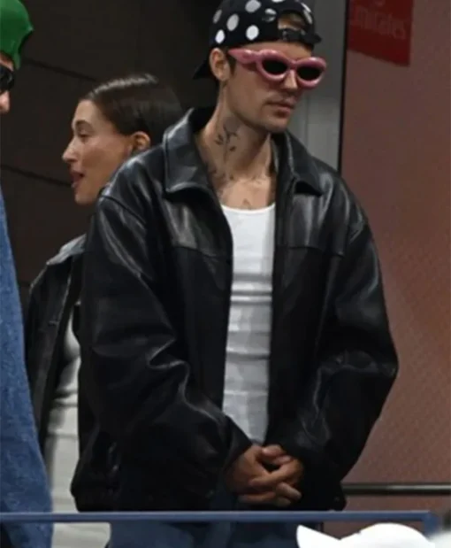 Justin Bieber US Open Leather Jacket