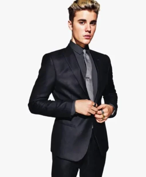 Justin Bieber Wedding Black Suit