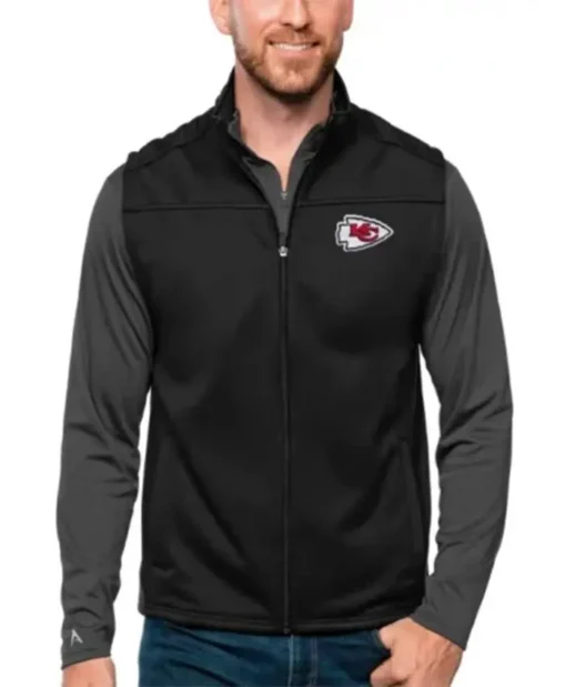 Kansas City Chiefs Alejandro Black Full-Zip Vest