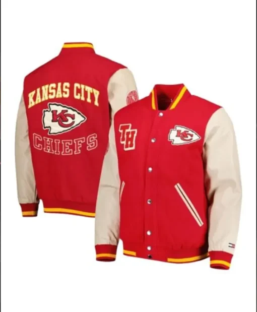 Kansas City Chiefs Logo Letterman Varsity Jacket