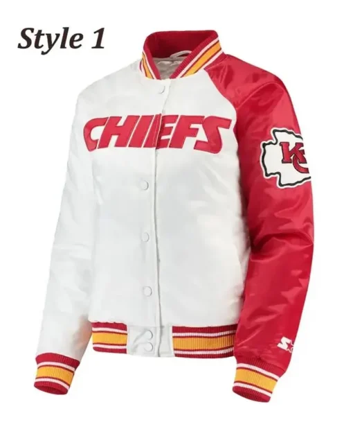 Kansas City Chiefs Satin Varsity Jacket