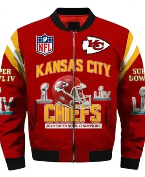 Kansas City Chiefs Super Bowl LIV Red Bomber Jacket