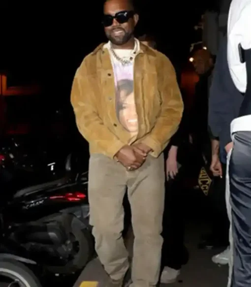 Kanye West Brown Suede Jacket