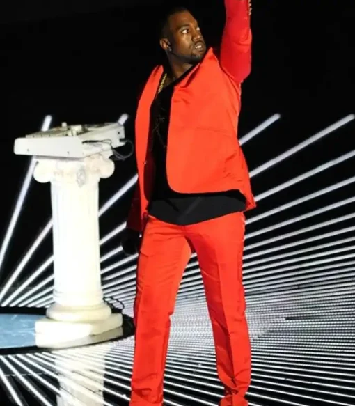 Kanye West MTV Award Show Red Suit