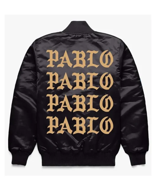 Kanye West Pablo Pop-Up Varsity Jacket Back