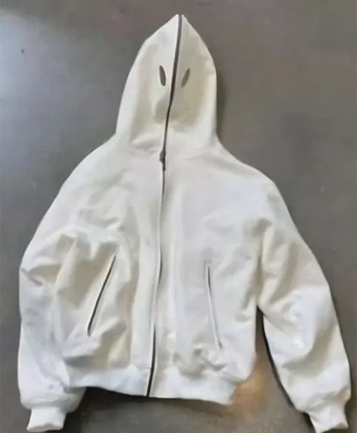 Kanye West’s Yeezy Season 9 Bomber White Hoodie For Men And Women