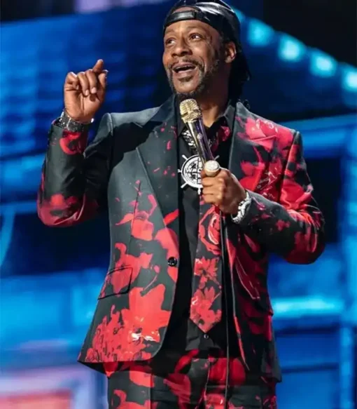 Katt Williams Woke Foke Black And Red Suit