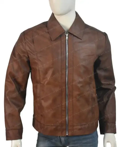 Keanu Reeves John Wick Movie Brown Leather Jacket