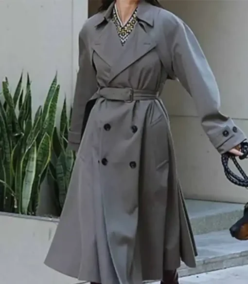 Kendall Jenner Grey Trench Coat