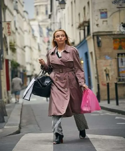 Killing Eve Villanelle Pink Trench Coat