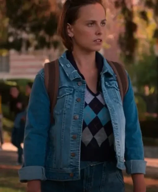 Kimberly Finkle The Sex Lives of College Girls Blue Denim Jacket