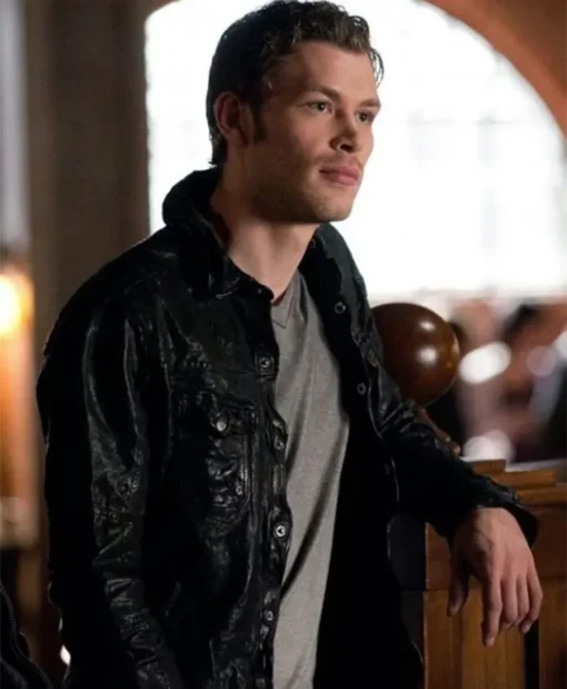 Klaus Mikaelson The Vampire Diaries Black Leather Jacket