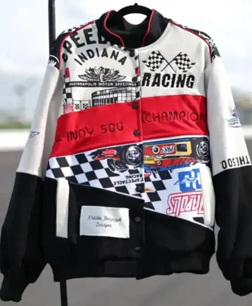 Kristin Juszczyk Indy 500 Letterman Varsity Jacket