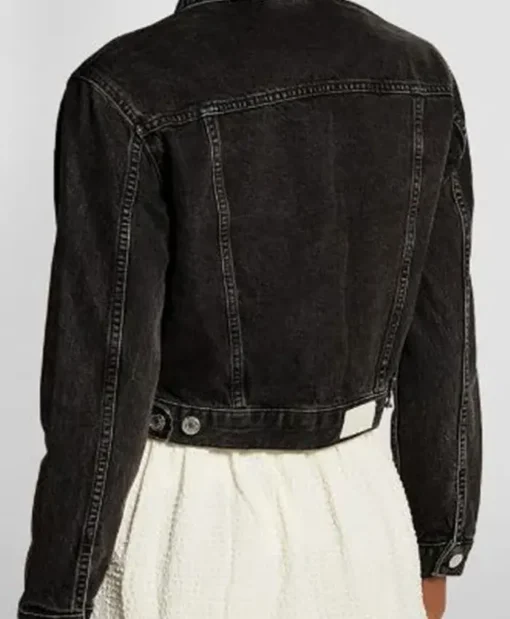 La Brea Izzy Harris Black Denim Jacket