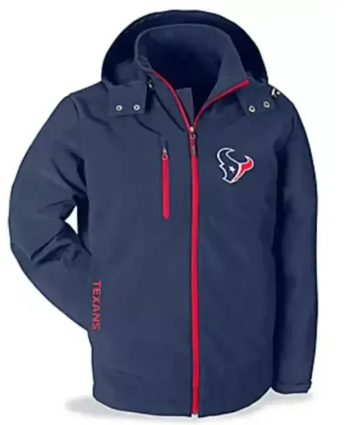 Lacey Houston Texans Blue Full-Zip Jacket