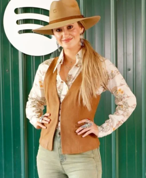 Lainey Wilson Whirlwind Market Brown Vest