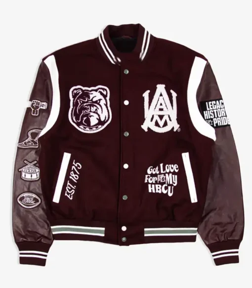 Legacy History Pride Maroon Varsity Jacket