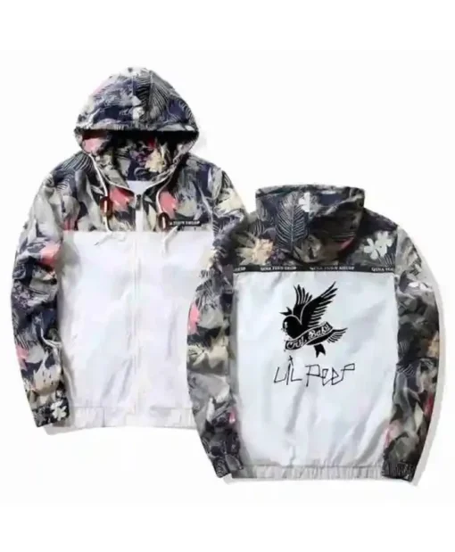 Lil Peep Crybaby Floral Gustav Elijah Åhr Bomber Jacket