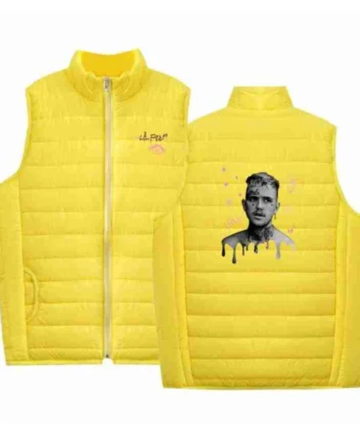 Lil Peep Sleeveless Graphic Yellow Vest