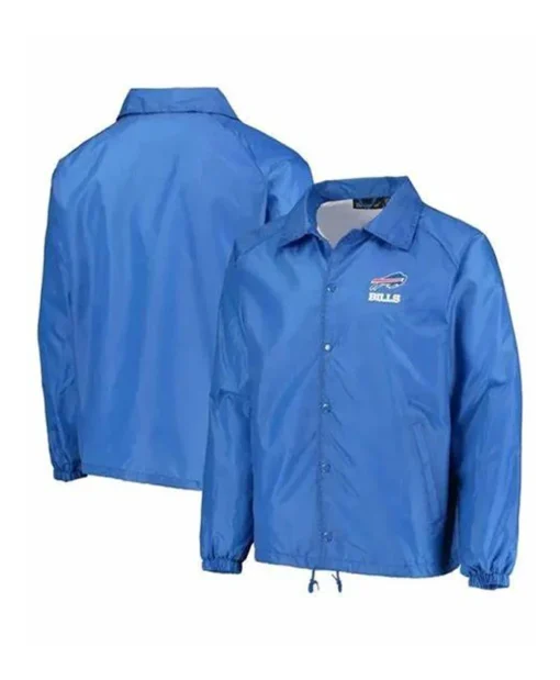 Linus Buffalo Bills Blue Full-Snap Windbreaker Jacket