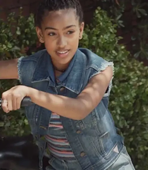 Little Fires Everywhere Lexi Underwood Blue Denim Vest