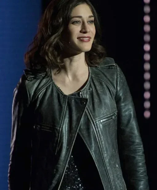 Lizzy Caplan Now You See Me 2 Lula Collarless Faux Jacket