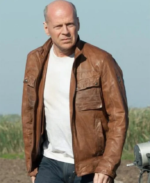 Looper Bruce Willis Real Leather Jacket