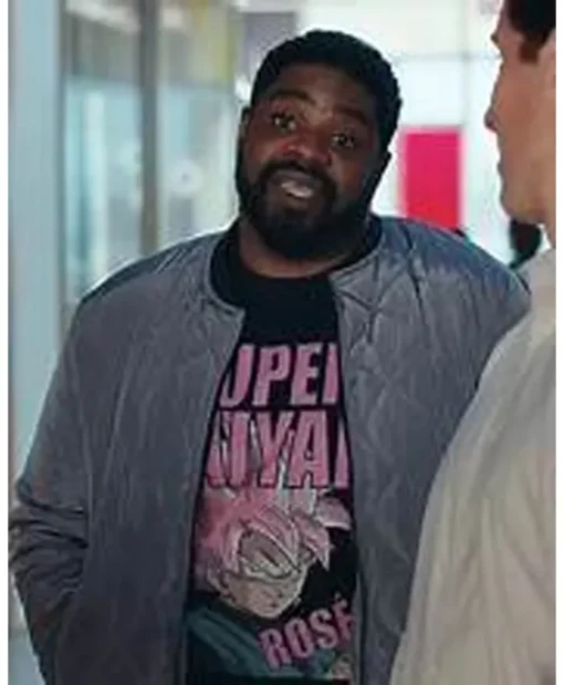 Loot S02 Ron Funches purple Bomber Jacket