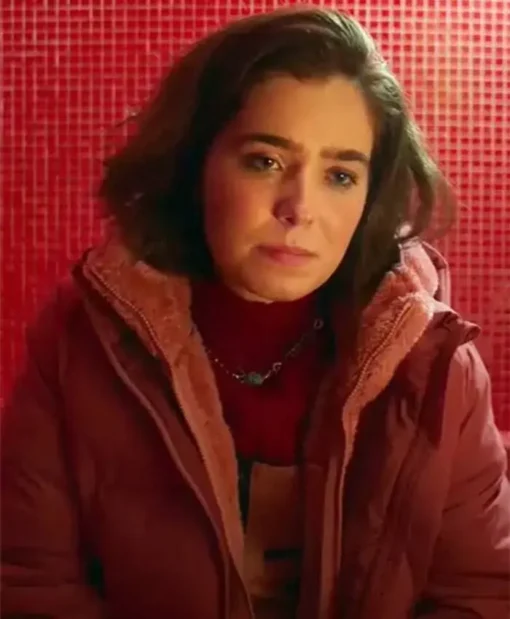 Love At First Sight Haley Lu Richardson Pink Puffer Jacket