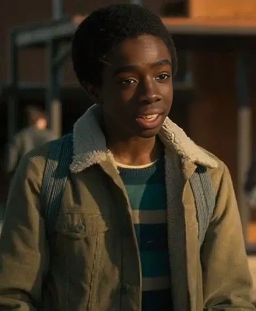 Lucas Sinclair Stranger Things Corduroy Fur Collar Jacket