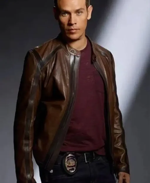 Lucifer Dan Espinoza Brown Leather Jacket