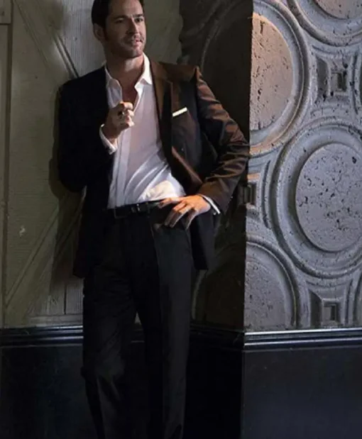 Lucifer Morningstar Tom Ellis Black Suit