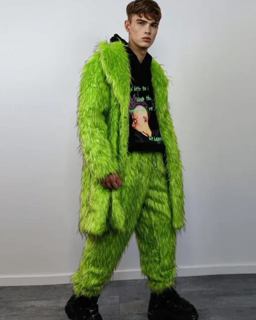 Ludoviquito P. Luche Fur Green Coat sale