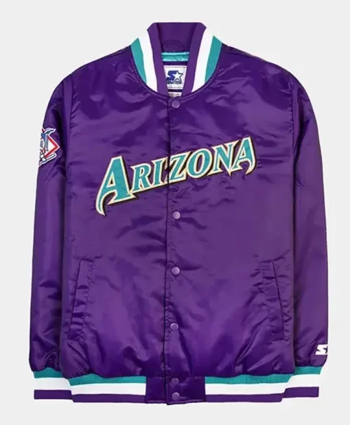 MLB Arizona Diamondbacks Starter Purple Varsity Jacket