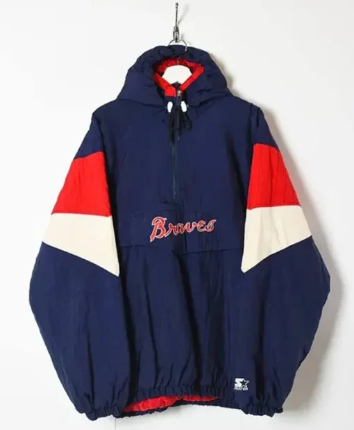 MLB Atlanta Braves Half Zip-Up Jacket