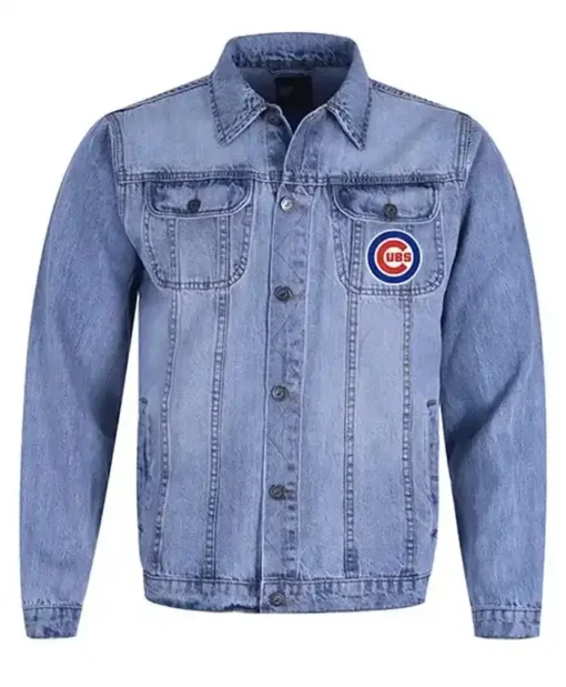 MLB Chicago Cubs Blue Denim Jacket