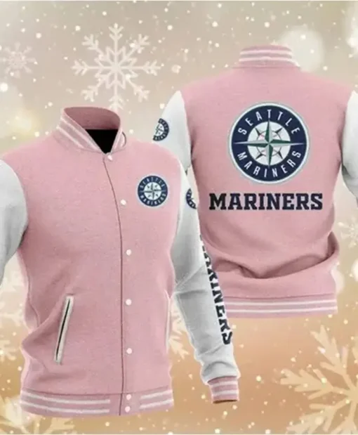 MLB Seattle Mariners Pink Jacket For Sale