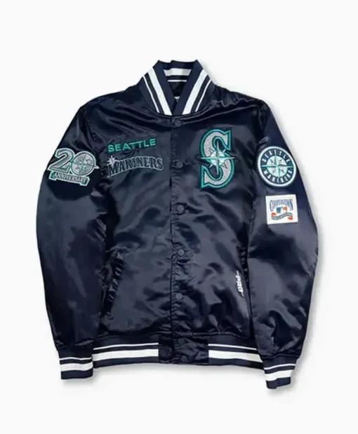 MLB Team Seattle Mariners Letterman Varsity Jacket