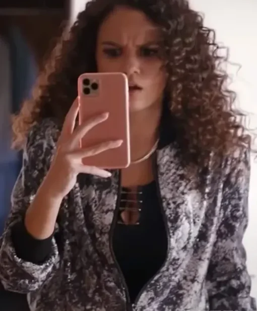 Madison Pettis He’s All That Alden Pierce Bomber Jacket