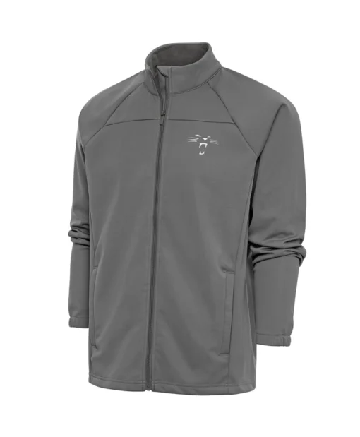 Matteo Carolina Panthers Logo Grey Full-Zip Jacket