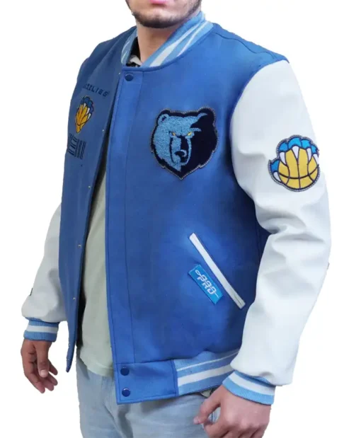 Memphis Grizzlies Pro Standard Retro Classic Rib Varsity Jacket