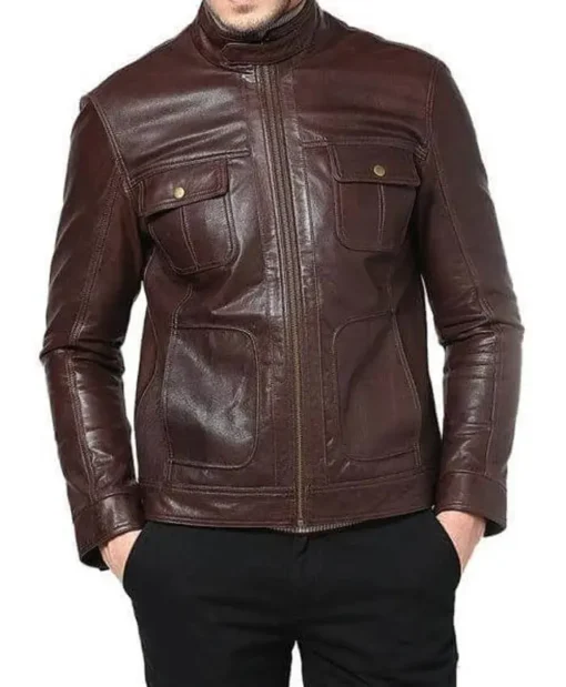 Men Classic Leather Jackets Super Niyo