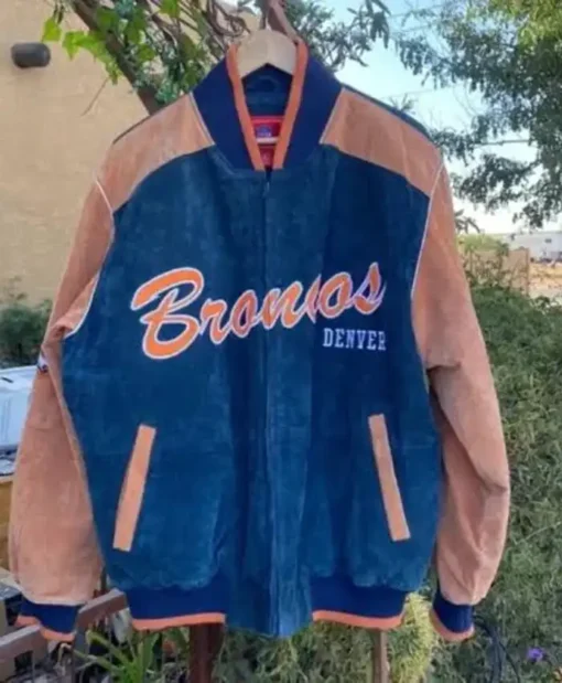 Men’s NFL Denver Broncos Suede Jacket