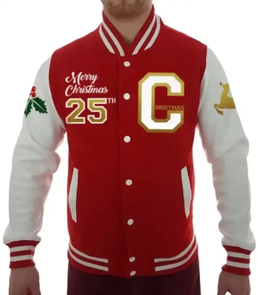 Merry Christmas Letterman Varsity Jacket