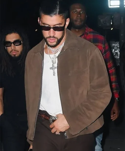 Met Gala After Party Bad Bunny Brown Jacket